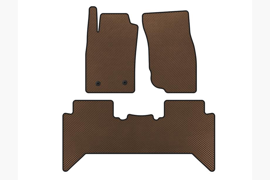 Toyota Hilux 2006-2015 Tapis de sol EVA V2 (Marron) Image