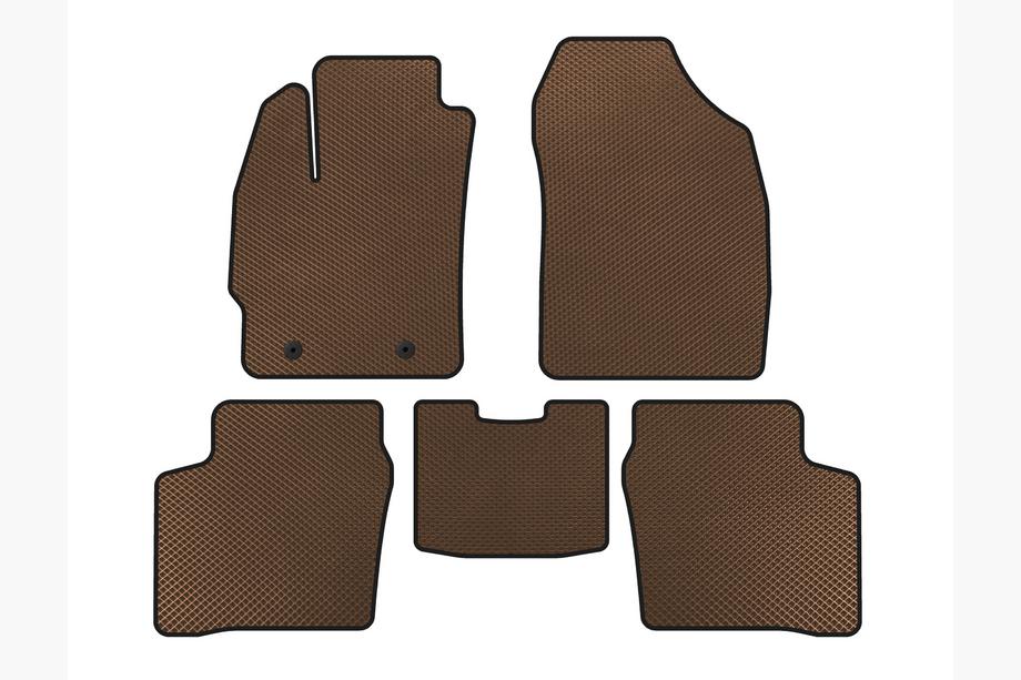 Toyota Prius 2003-2009 Tapis de sol EVA (LB, Marron) Photo 1