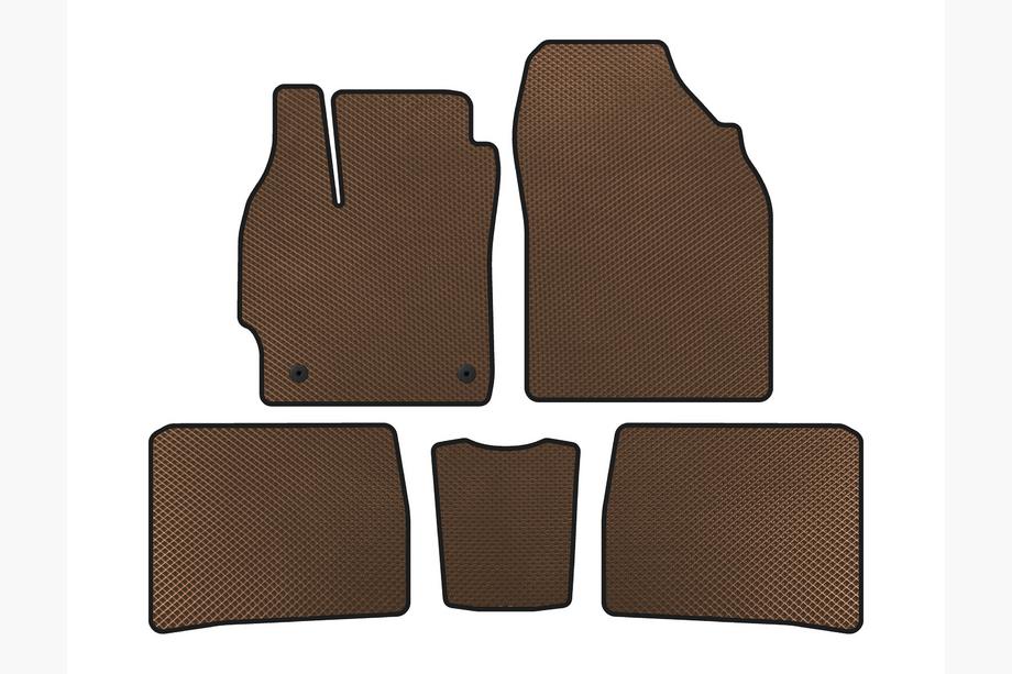 Toyota Prius 2009-2015 Tapis de sol EVA (LB, Marron) Image