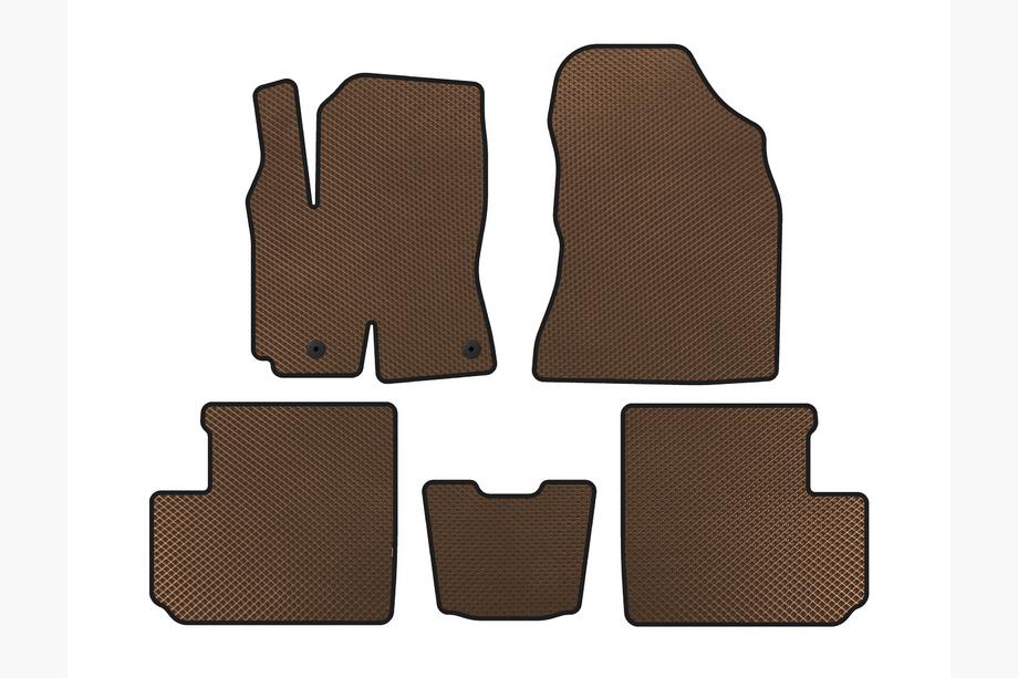 Toyota Rav 4 2001-2005 Tapis de sol EVA (Marron) Image