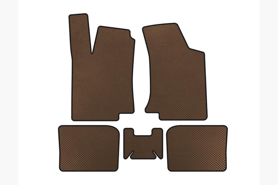 Volkswagen Golf 3 1991-2001 Tapis de sol EVA (HB, 3 Portes, Marron) Image
