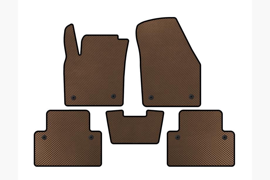 Volvo C30 2006-2012 Tapis de sol EVA (HB, 3 Portes, Marron) Image
