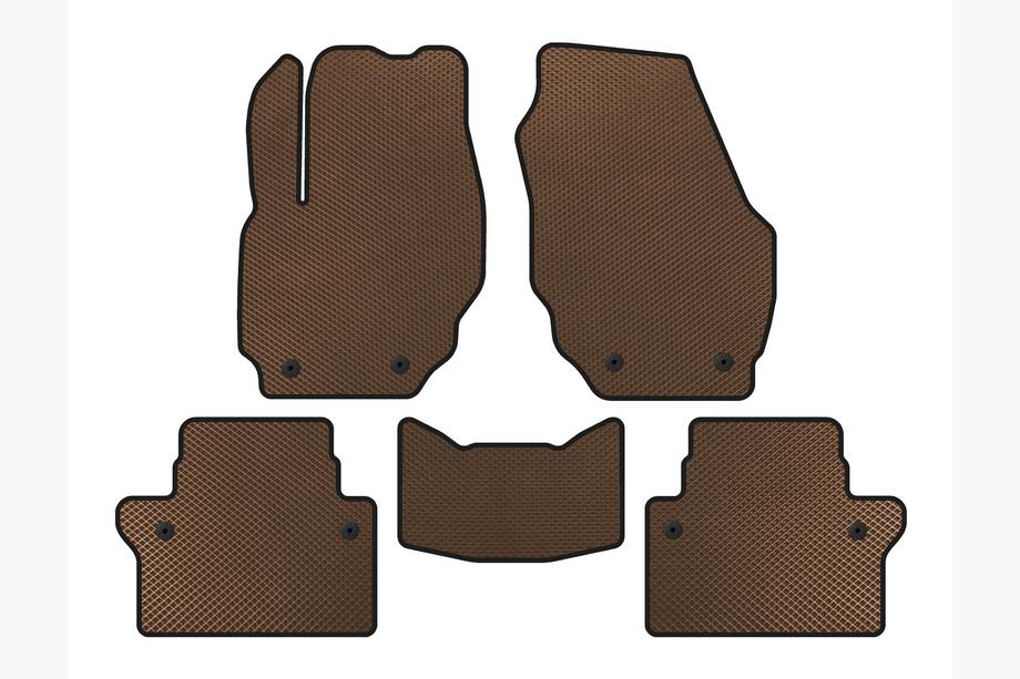 Volvo S80 2006-2016 Tapis de sol EVA (Marron) Image