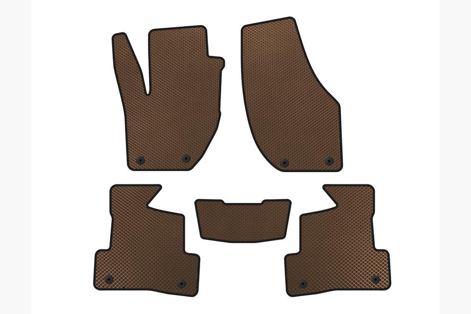 Volvo V40 2012- Tapis de sol EVA (2012-2016, HB, Marron) Image