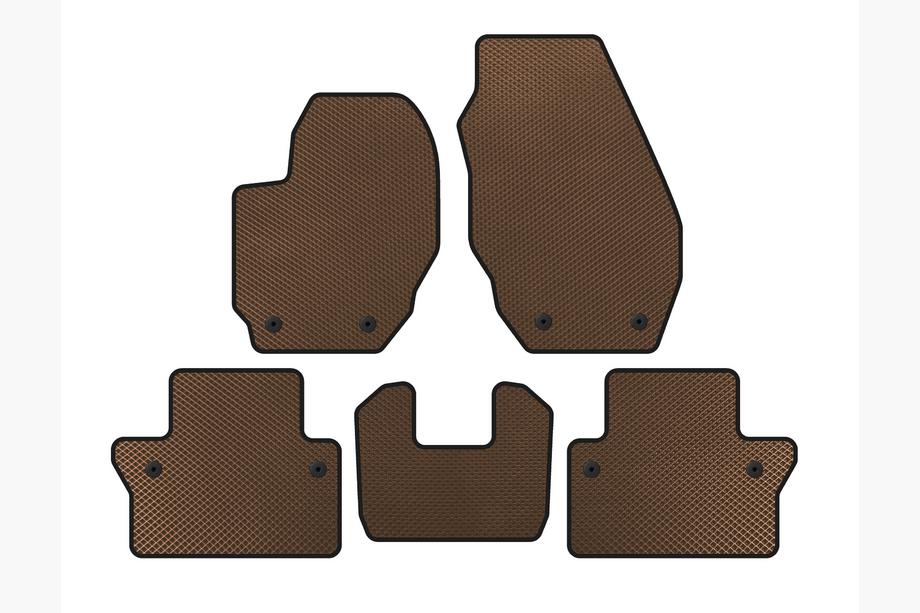 Volvo V70 2007-2013 Tapis de sol EVA (Marron) Image