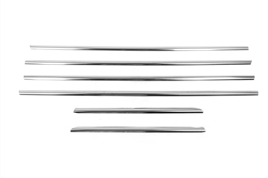 Toyota Land Cruiser Prado 120 2002-2009 Encadrement de vitres exterieur inox (6 pcs) OmsaLine - Inox Italien Photo 5