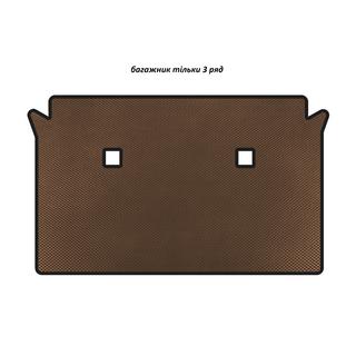 Tapis de coffre EVA (seulement 3e rangée, Marron) BMW X7 G07 2019-