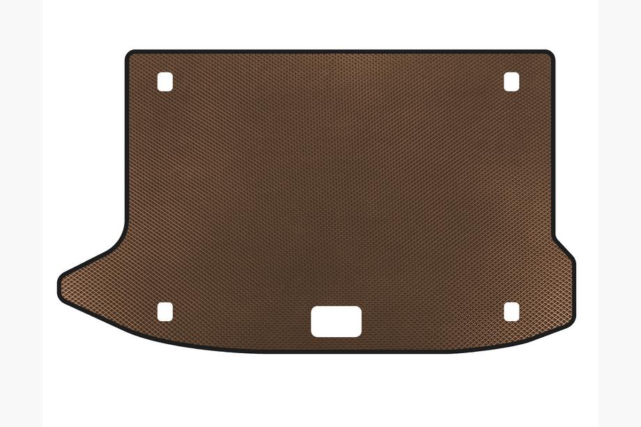 Hyundai Kona 2017-2023 Tapis de coffre EVA V3 (Marron) Image