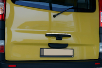 Renault Trafic 2001–2015 Baguette chromée pour poignée arrière (supérieure, inox) photo 1