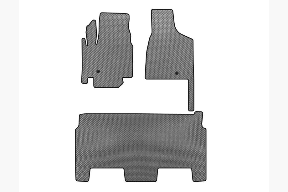 Dodge Grand Caravan V 2008-2020 Tapis EVA (2008-2020, 2 Rangées, 8 Places/Équipement SXT, Gris) Photo 1