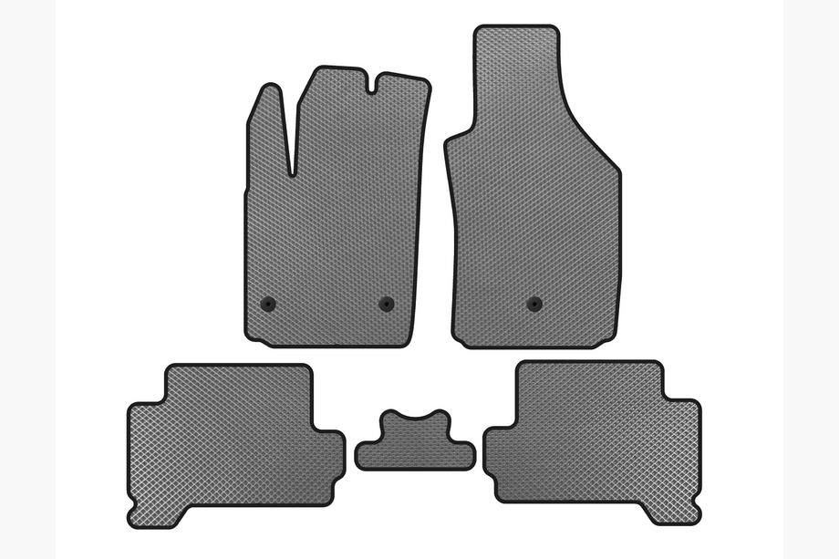 Fiat 500/500L 2013-2022 Tapis de sol EVA (HB, Électrique, Gris) Image
