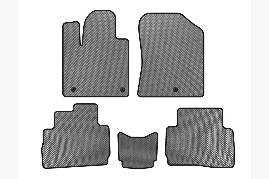 Hyundai Santa Fe 4 2018-2023 Tapis de sol EVA (2020-2023, Gris) Image
