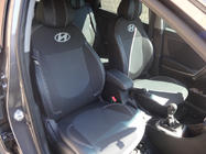 Hyundai Accent 2011-2017 Housses de Sièges Auto (Similicuir↗Tissu, Premium) photo 16
