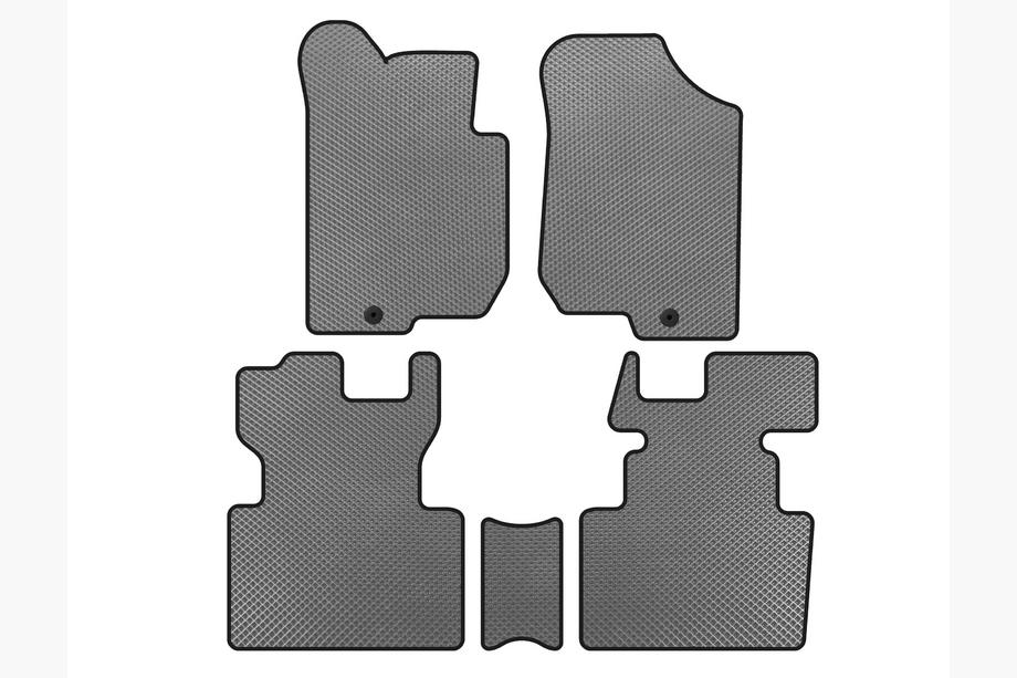 Kia Carens 1999-2012 Tapis de sol EVA (2006-2012, 2 Rangées, 7 Places, Gris) Photo 1