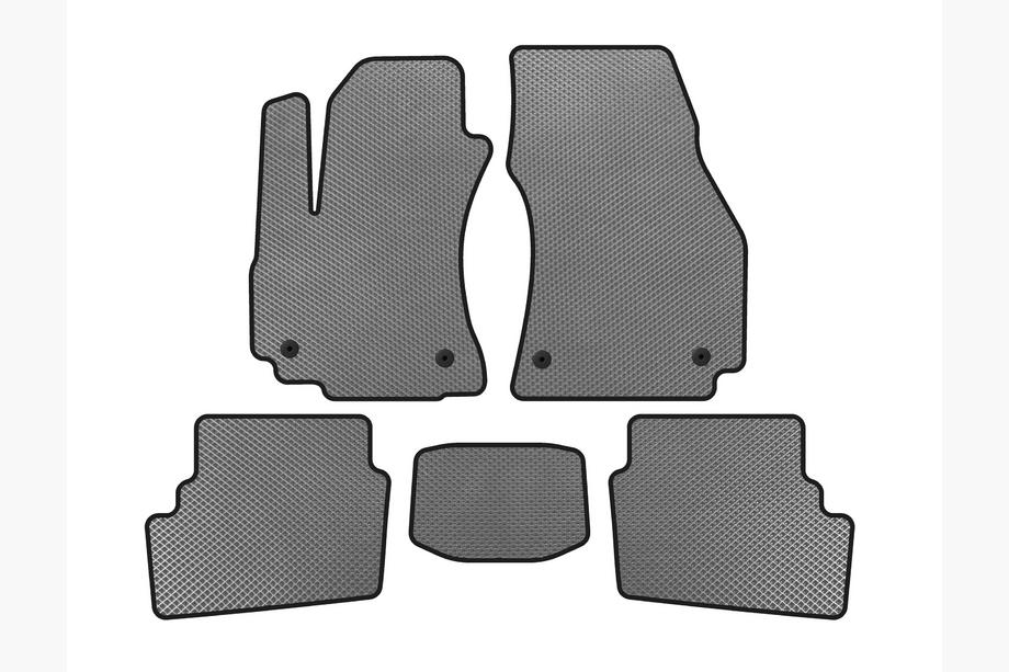 Opel Zafira A 1998-2005 Tapis de sol EVA (2 Rangées, 2003-2005, 7 Places, Gris) Photo 1