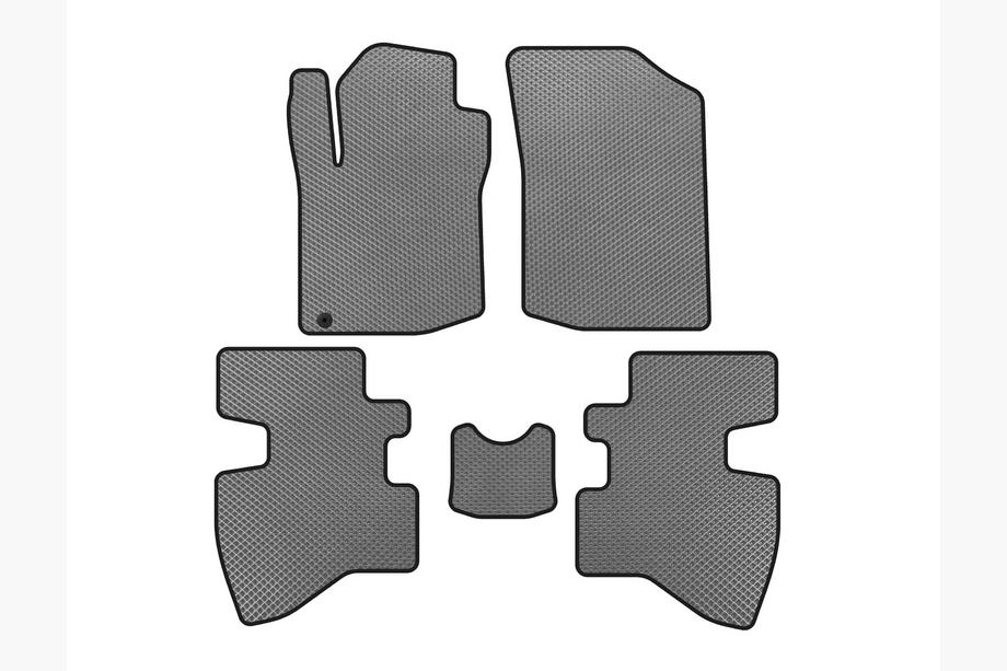 Toyota Aygo 2007-2014 Tapis de sol EVA (2007-2009, HB, 3 Portes, Gris) Photo 1