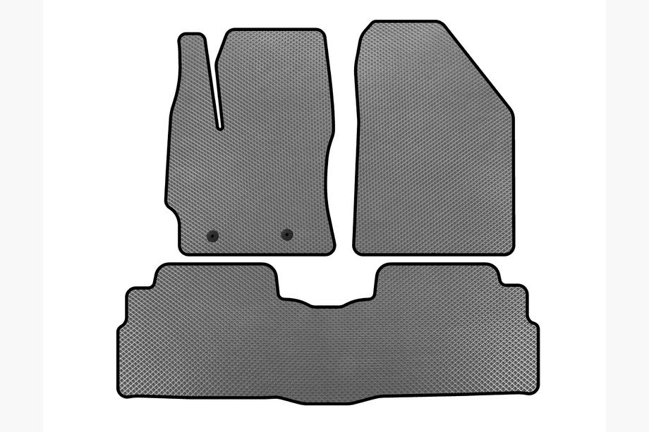 Toyota Verso 2009–2018 Tapis de sol EVA (2 Rangées, 7 Places, Gris) Photo 1