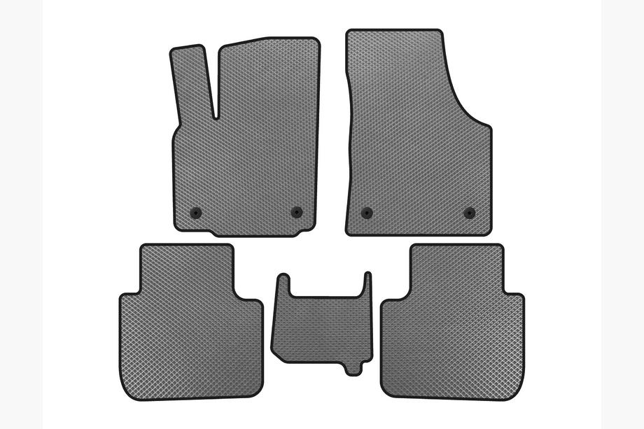 Volkswagen Atlas (Terramont) 2016- Tapis de sol EVA (2 Rangées, 7 Places, Gris) Image