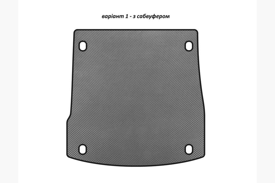 Alfa Romeo Stelvio 2016- Tapis de coffre EVA V-1 avec caisson de basses Gris Image