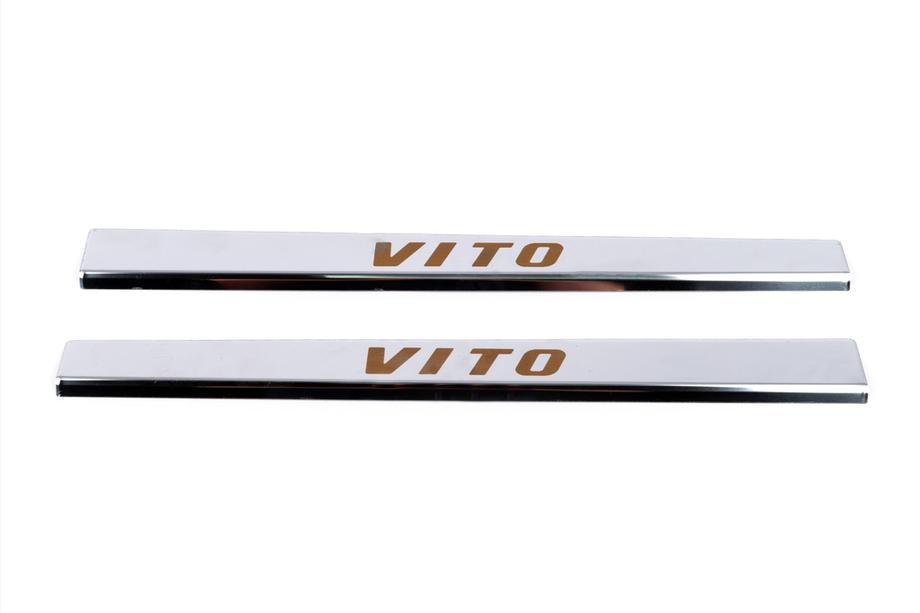 Mercedes Vito W638 1996-2003 Couvre Seuils de Porte Vip-Style (2 pcs, Inox) Photo 2