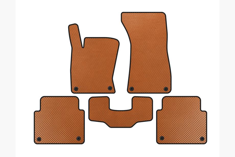 Audi A8 2002-2009 Tapis de sol EVA (Short, Orange) Image