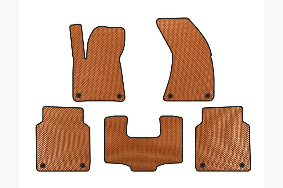 Audi A8 2010-2018 Tapis de sol EVA (Long, Orange) Image