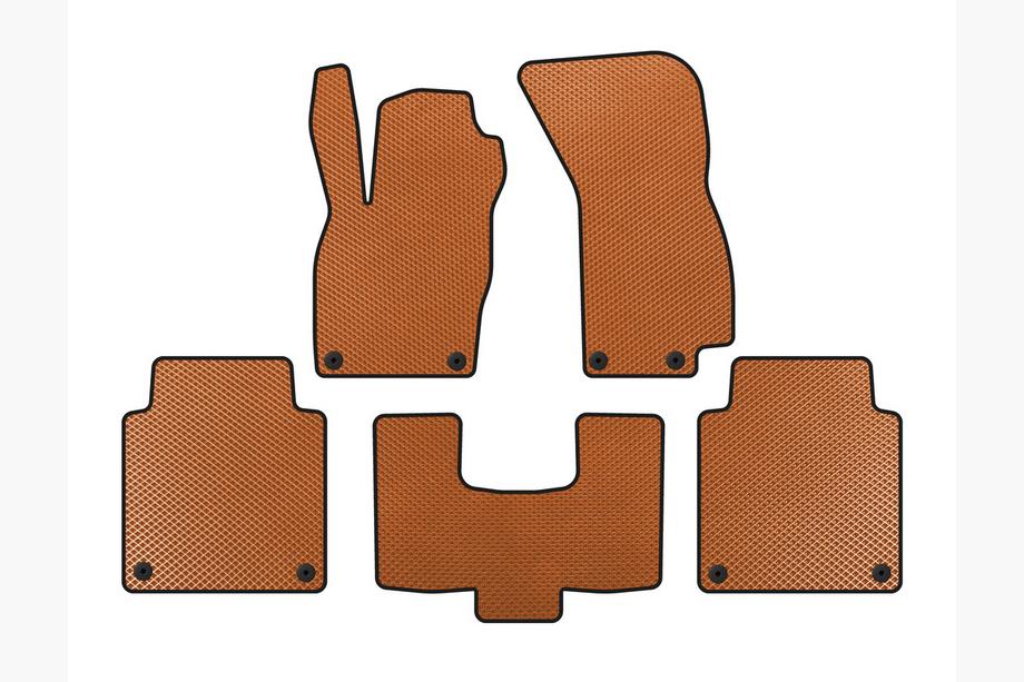 Audi A8 2018- Tapis de sol EVA (Long, Orange) Image