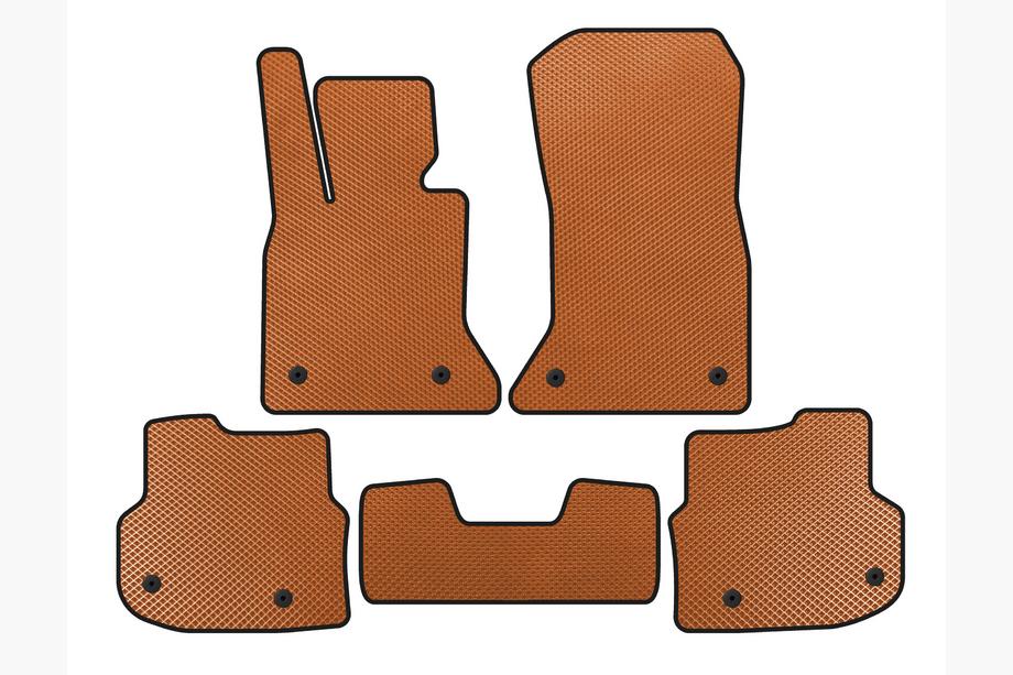 BMW 5 Series F10/F11 2010–2016 Tapis de sol 2010-2013 (EVA, orange) Photo 1
