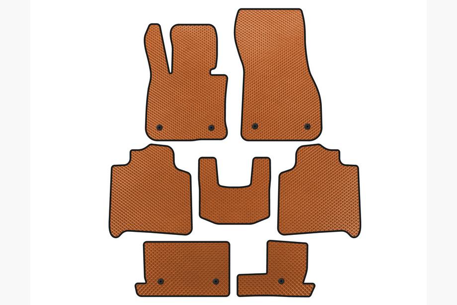 BMW 2 Series Active Tourer F45/F46 2014-2021 Tapis de sol EVA (Pour F46, 3 Rangées, Orange) Photo 1