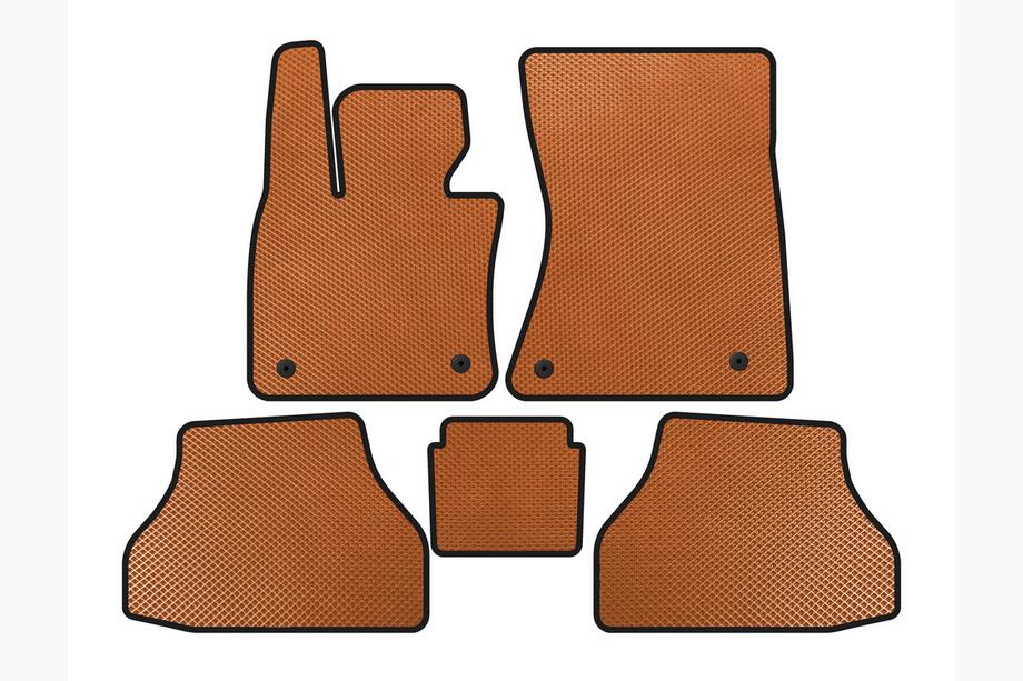 BMW X6 E71 2008–2014 Tapis de sol EVA V2 (Orange) Image