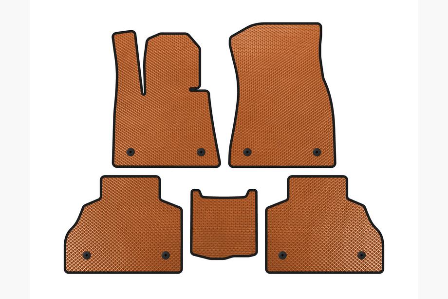 BMW X7 G07 2019- Tapis de sol EVA (2 Rangées, Orange) Image