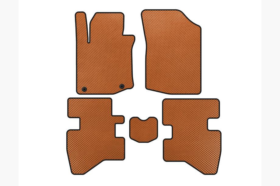 Citroen C-1 2005-2014 Tapis de sol EVA (HB, Orange) Image