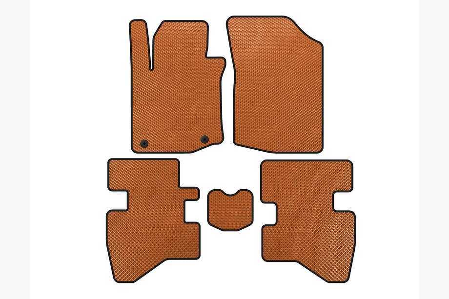 Citroen C-1 2014-2021 Tapis de sol EVA (HB, Orange) Photo 1