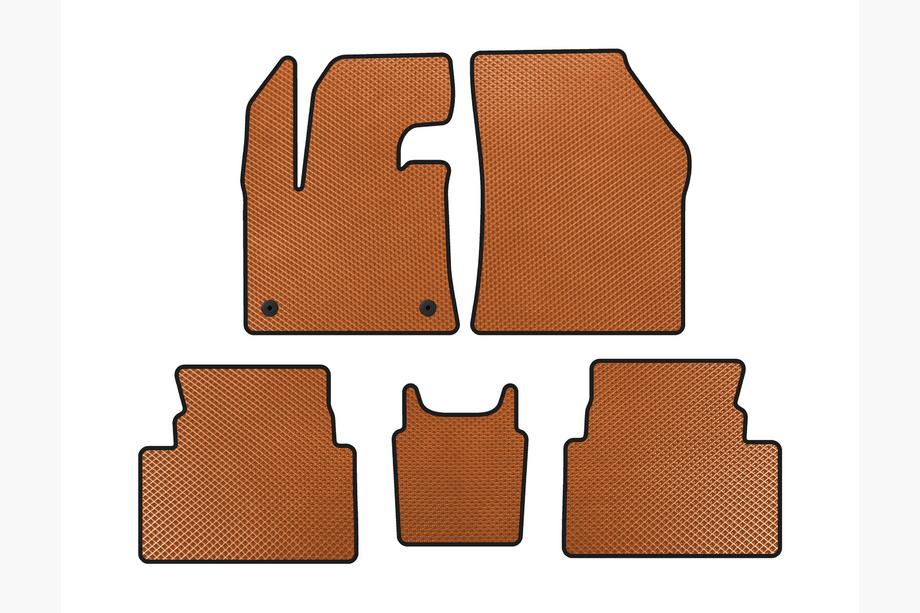 Citroen C5 Aircross 2017-2025 Tapis de sol EVA (Pédale d'accélérateur au plancher, Orange) Photo 1