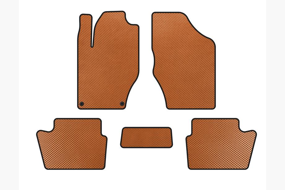 Citroen DS-4 2010-2015 Tapis de sol EVA (HB, Avant Restylage, Orange) Image