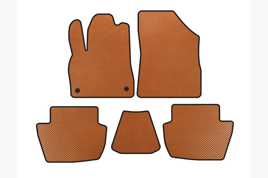 Citroen DS-5 2011-2015 Tapis de sol EVA (HB, Hybride/Automatique, Orange) Image