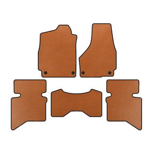 Tapis de sol EVA (2009+, 5 places/Double cabine, Orange) Dodge RAM (DS/DJ/D2) 2009–2024