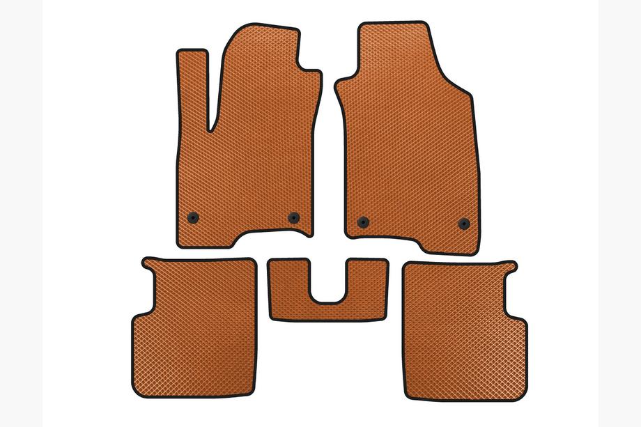 Fiat Panda 2011-2023 Tapis de sol EVA (Orange) Image