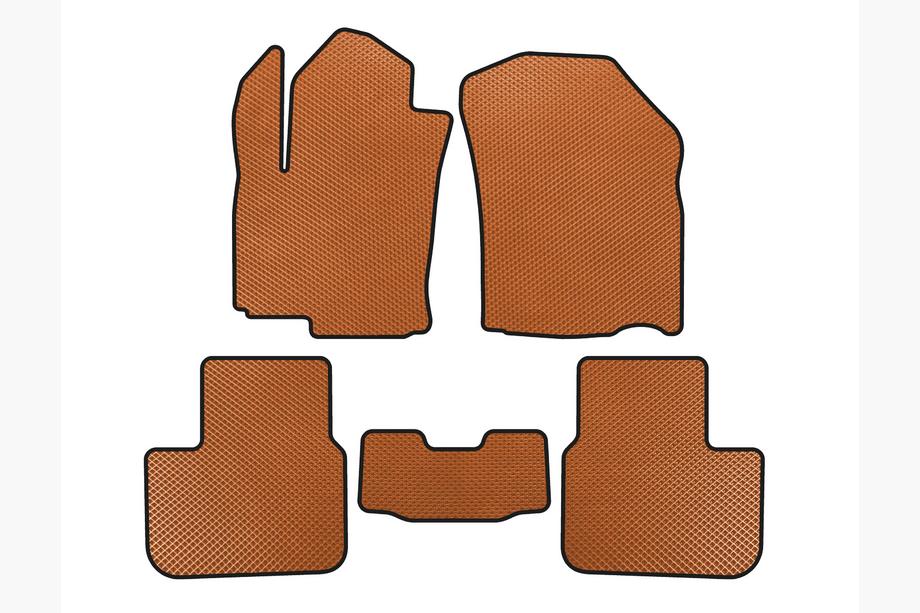 Fiat Sedici 2006-2014 Tapis de sol EVA (HB, Orange) Image