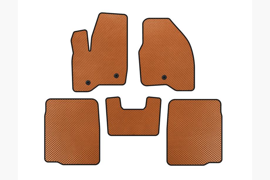 Ford Explorer 2011-2019 Tapis de sol EVA (2 Rangées, 2011-2015, Orange) Image