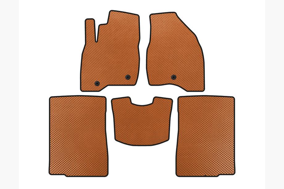Ford Explorer 2011-2019 Tapis de sol EVA (2015-2017, 2 Rangées, 7 Places, Orange) Image