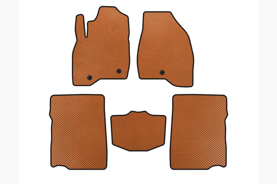 Ford Explorer 2011-2019 Tapis de sol EVA (2017-2019, 2e rangée, 7 places, Orange) Image