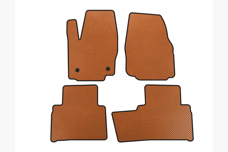 Ford Galaxy 2007-2015 Tapis de sol EVA (2 Rangées, Orange) Image
