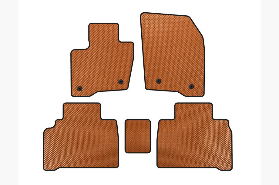 Ford Galaxy 2015- Tapis de sol EVA (HB, Orange) Image