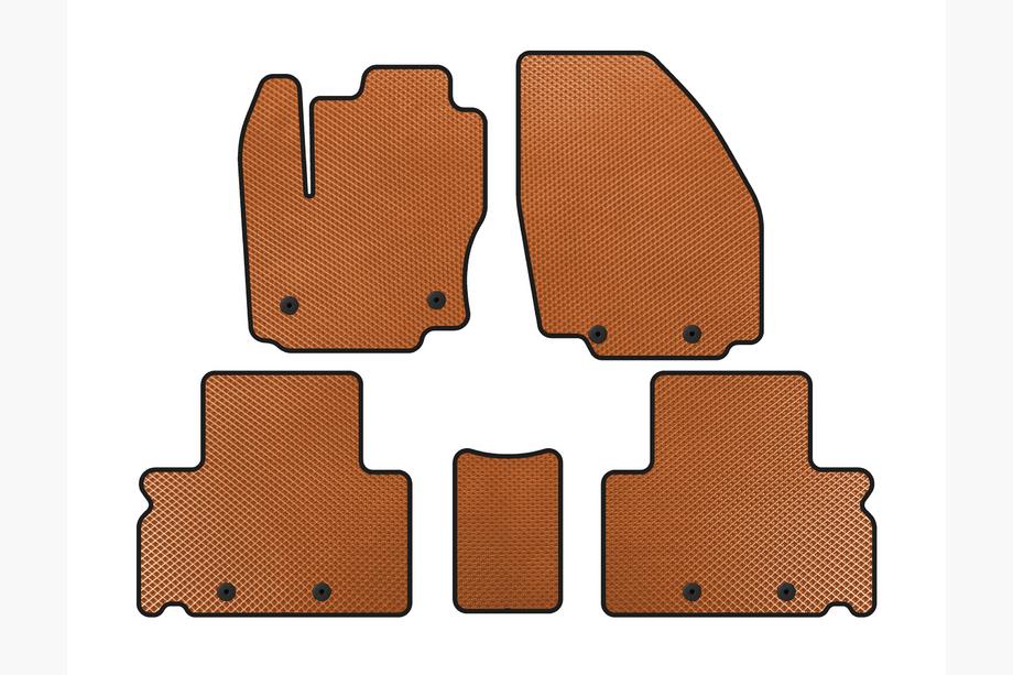 Ford S-Max 2007-2014 Tapis de sol EVA (Orange) Image