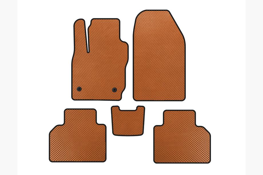 Ford Courier 2014-2023 Tapis de sol EVA (Orange) Image