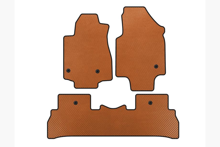 Honda Pilot 2008-2015 Tapis de sol EVA (2008-2012, 7 places, Orange) Image