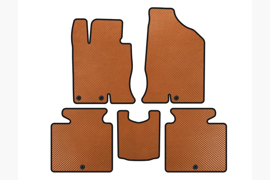 Hyundai Grandeur 2011-2017 Tapis de sol EVA (SD, Essence, Orange) Image