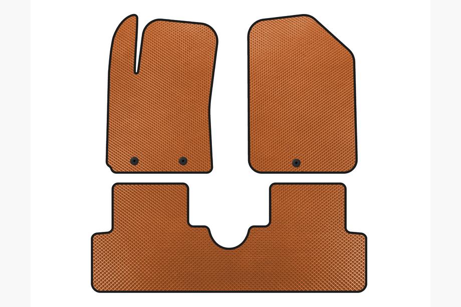 Hyundai I-10 2014-2017 Tapis de sol EVA (HB, Orange) Image