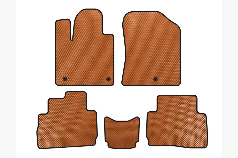 Hyundai Santa Fe 4 2018-2023 Tapis de sol EVA (2020-2023, Orange) Photo 1